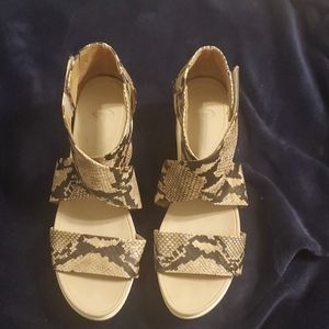 Faux Snakeskin Sandals